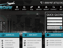 Tablet Screenshot of georgiajetcharter.com